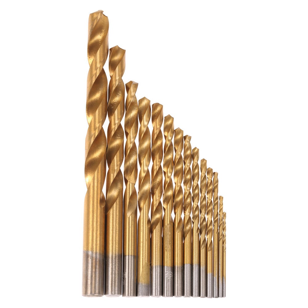 99Pcs HSS Drill Bits with Metal Case 1.5-10mm High Speed Steel Titanium Plated Twist Drill Bit for Wood Drilling