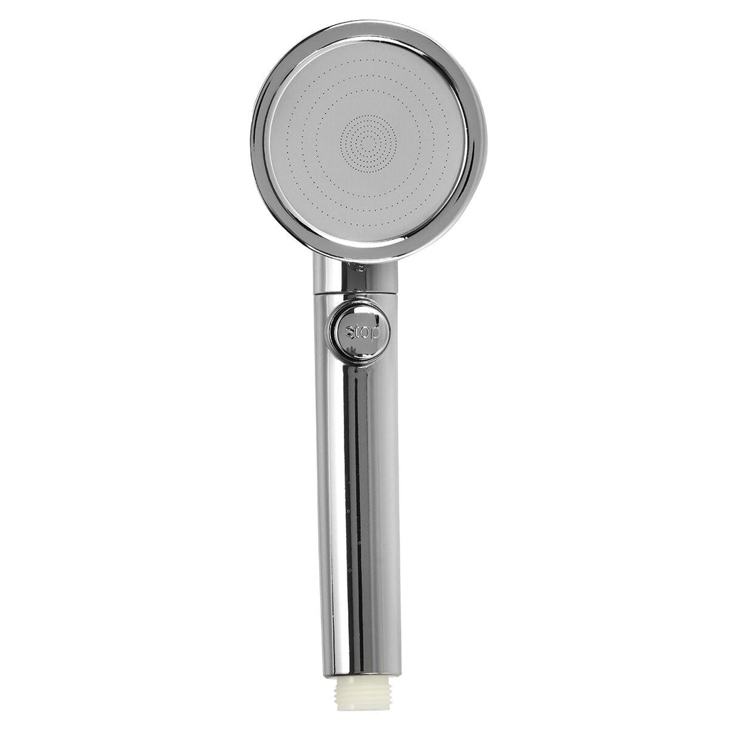 One Button Water Stop Pressurized Shower Nozzle Household Hand Held Rain