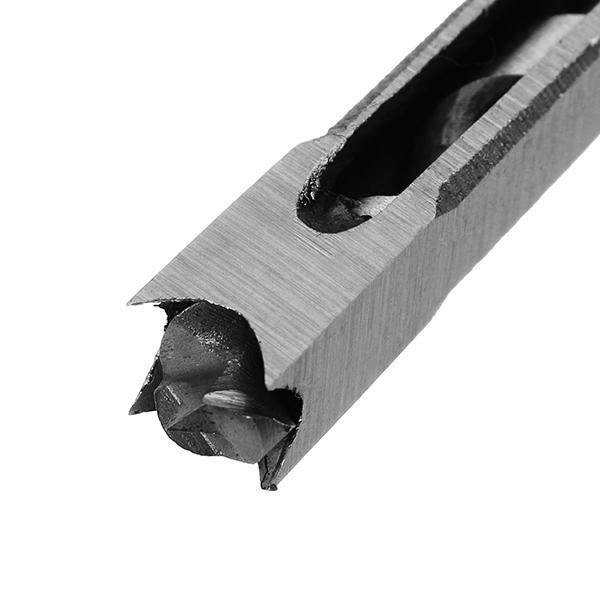 6.4mm Woodworking Square Hole Saw Drill Bit Mortising Chisel