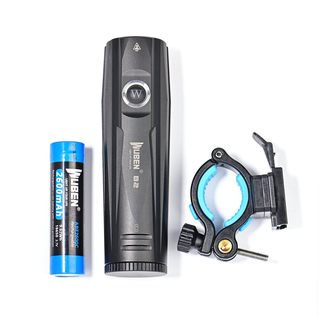 1300LM Bike Light Set 6 Modes USB Type-C Rechargeable Bicycle Front Headlight with Back Taillight LED Flashlight