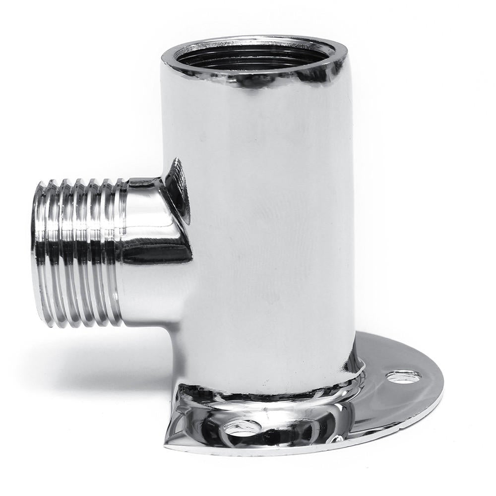 265mm Wall Mounted Shower Arm Bottom Entry Shower Head Extension Arm W/Screws Base