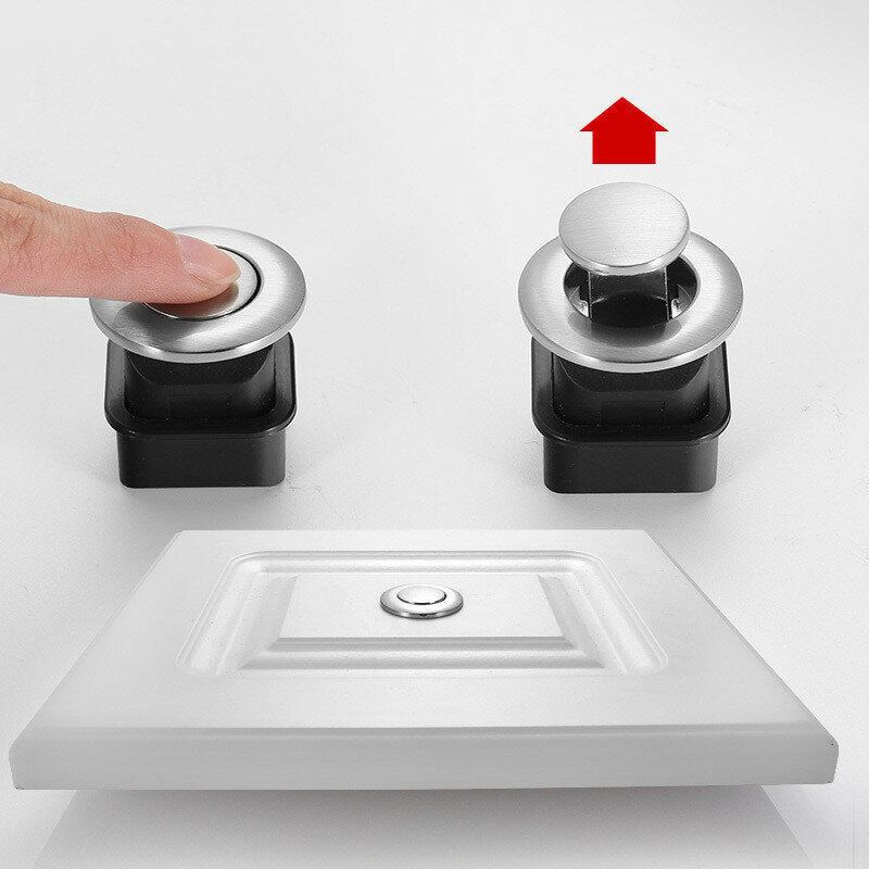 Hidden Door Handles Spring Drawer Pulls Knob Cabinet Handles Knobs Embedded Furniture Handle