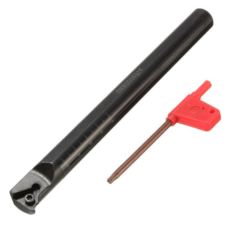 16x180mm Internal Lathe Threading Boring Turning Tool Holder with Wrench