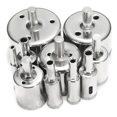 10pcs Diamond Hole Saw Set Tile Ceramic Glass Porcelain Marble 8mm-50mm Drill Bit
