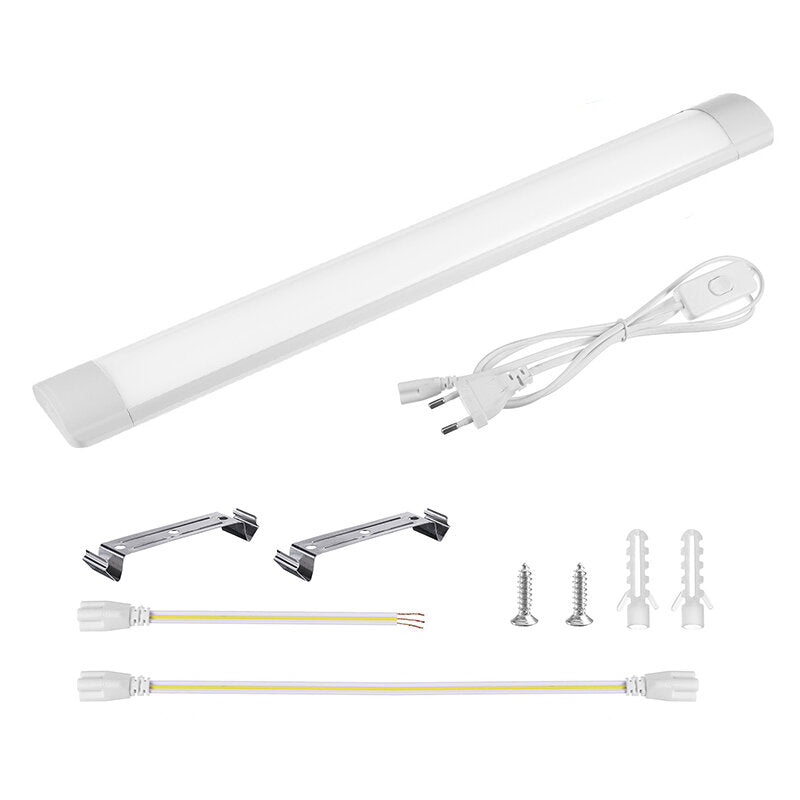 60/120cm LED Tube Lamp Fluorescent Lamp Home Office Ceiling Light 4000K Linkable