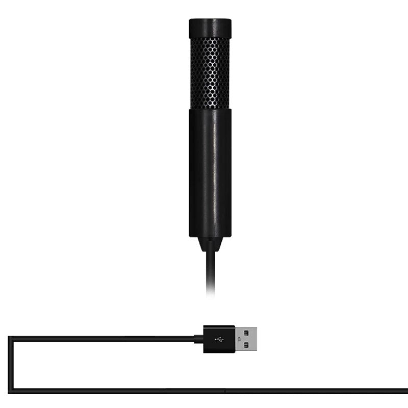 Mini Condenser Microphone USB2.0 3.5mm Interface for iPad PC Portable Mic DV Audio Video Record Live Broadcast