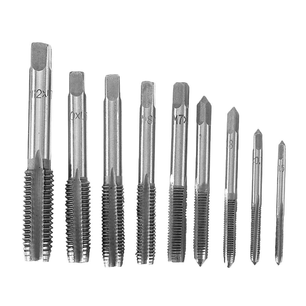 20pcs Alloy Steel M3-M12 Screw Thread Metric Plugs Taps Tap Wrench Die Wrench Set