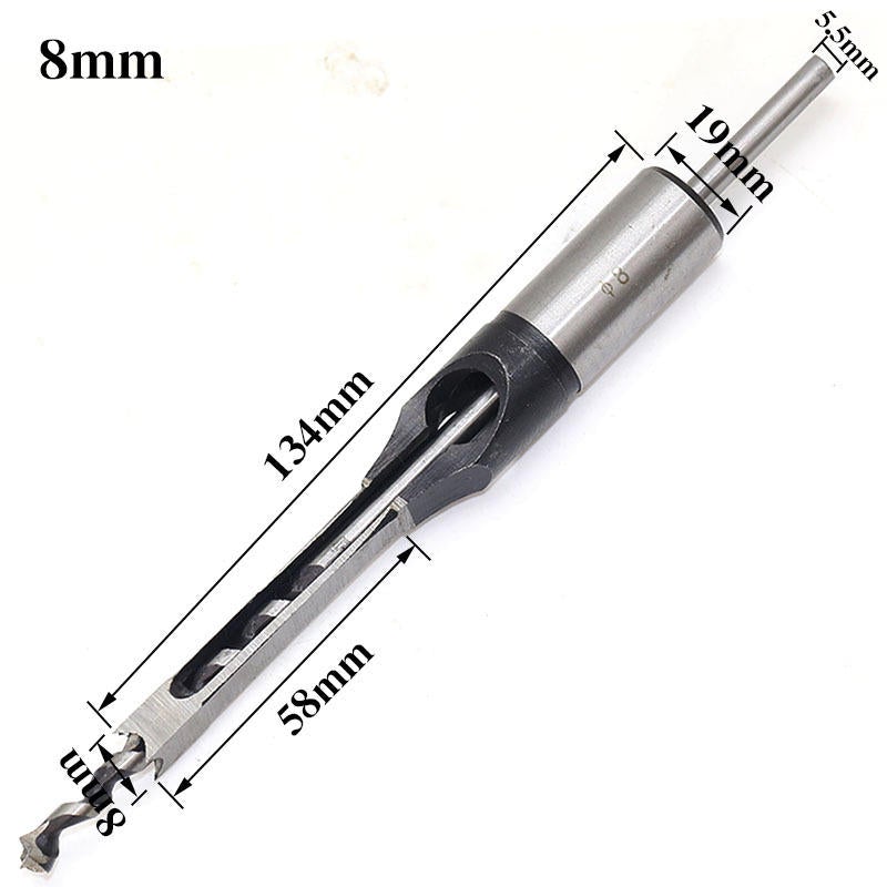 6mm-16mm Square Hole Twist Drill Bit Square Auger Drill Mortising Chisel