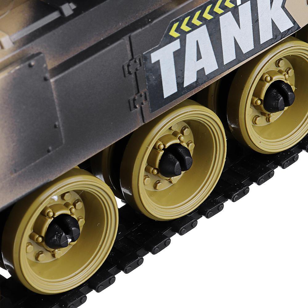 Plastic 2.4G 10CH RC Tank With Light Sound RC Car Toys