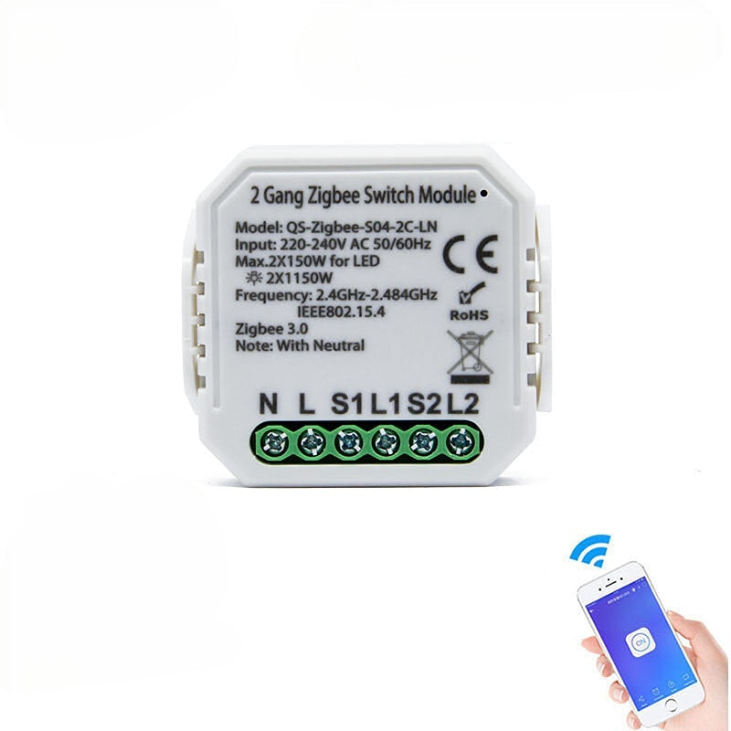 Two-way Switch Smart Home Modification Module Work with Google Alexa,220-240V