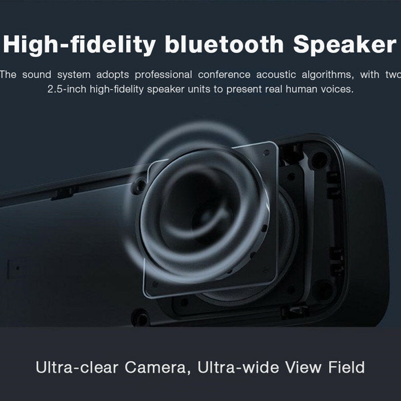 Bluetooth 5.0 Conference Speakers Al Noise Reduction 4K Source Code Output 8-core Strong Processor 120 Wide-angle Camera Wired Wireless Multiple