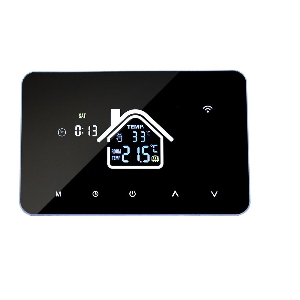 WiFi Smart LCD Display Touch Screen Thermostat for Electric Floor Heating Water Heating Temperature Remote Controller