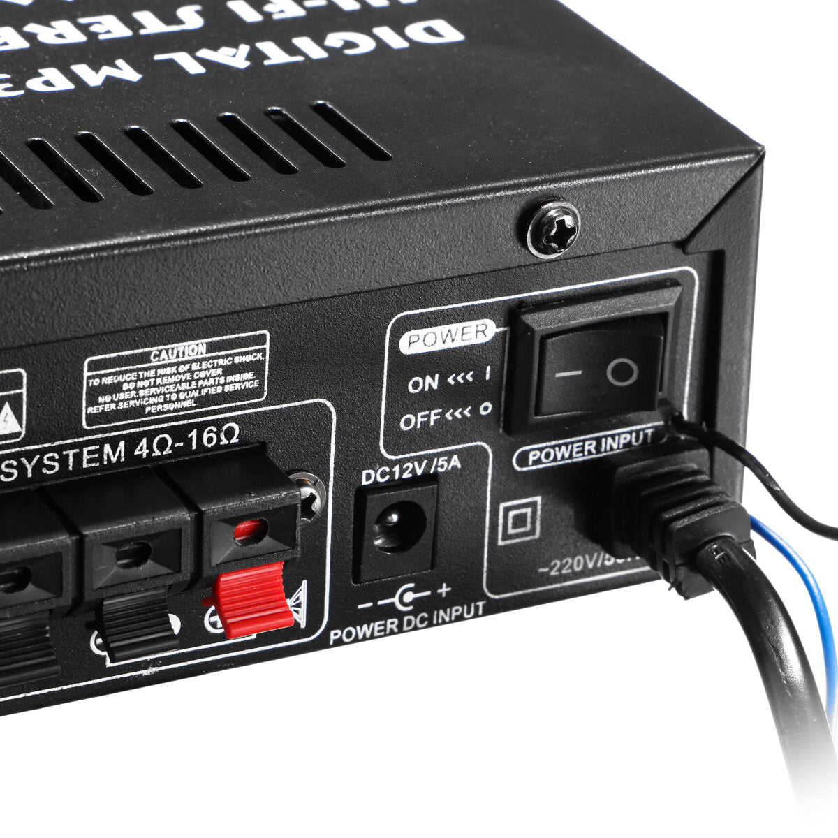 2x300W 110-220V Bluetooth Audio Power Amplifier EQ Stereo AMP Car Home 2CH AUX USB FM SD Hi-Fi Digital Radio