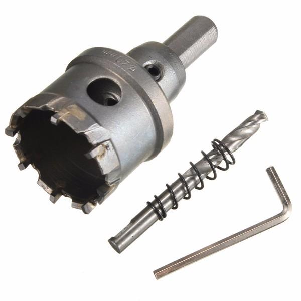 25mm - 45mm Carbide Tip Metal Cutter Hole Saw with Wrench/ Twist Drill Bit