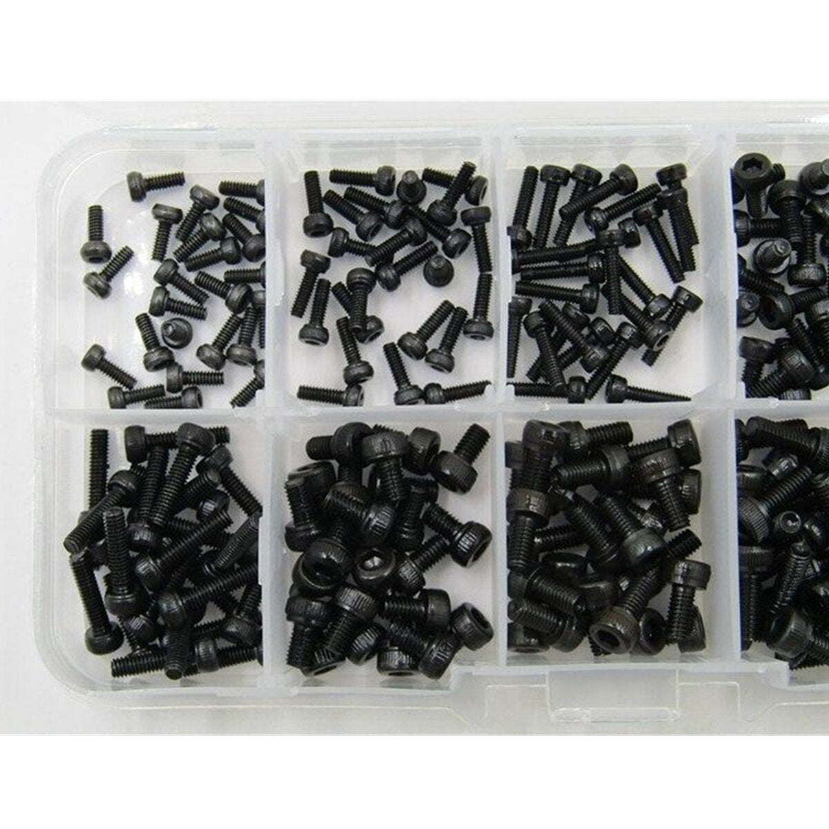240Pcs M2/M2.5/M3 Hex Socket Head Cap Screws Carbon Steel Assortment Kit