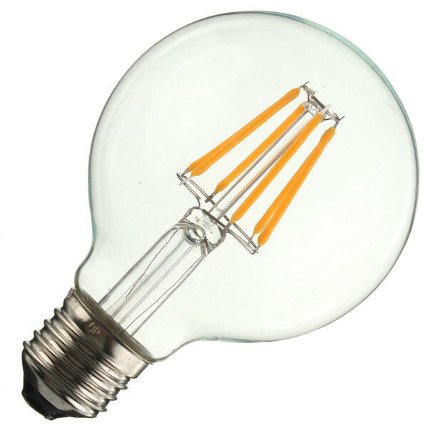 E27 6W Warm White COB LED Filament Retro Edison Bulbs 220V