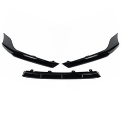 Painted Black Pearl Front Bumper Lip Protector Splitter Kit