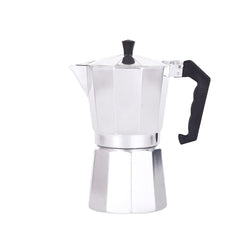 Express Espresso Maker Cup Aluminum Mocha Pot Ergonomic Handle Safety Relief Valve More Convenient to Drink Coffee