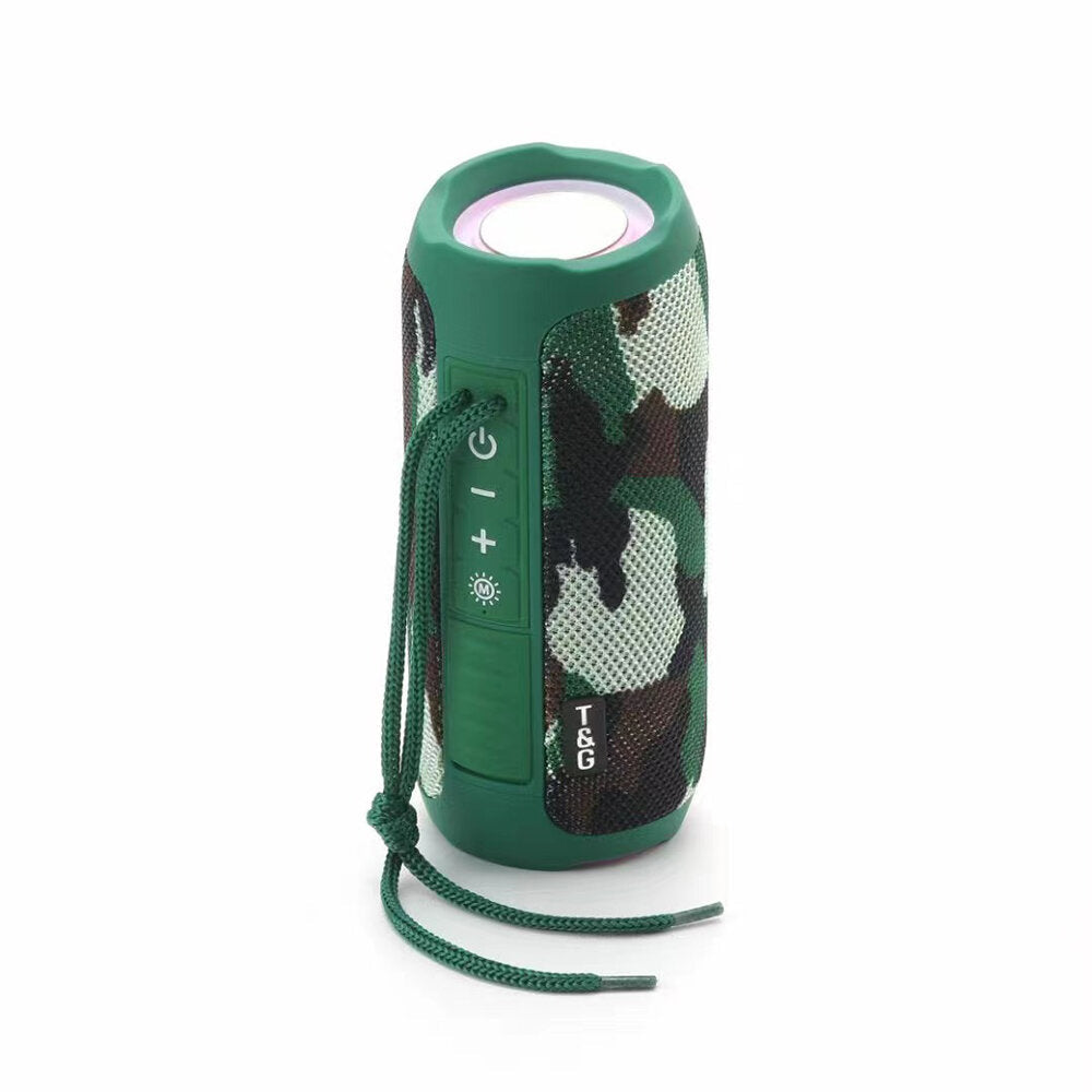 Bluetooth Speaker Wireless Speakers LED Lights TF Card AUX Portable Outdoor Speaker with Mic