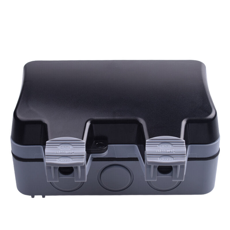 Weatherproof Waterproof Outdoor EU Wall Power Socket 16A Double EU Standard Electrical Outlet Grounded