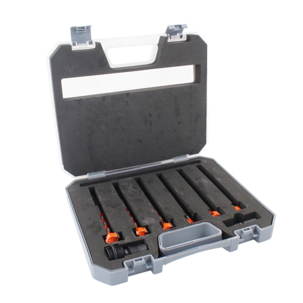 10Pcs Woodworking Hole Opener Tools Set Alloy Threaded Extended Hexagonal Shank Wood Punch Bit Work
