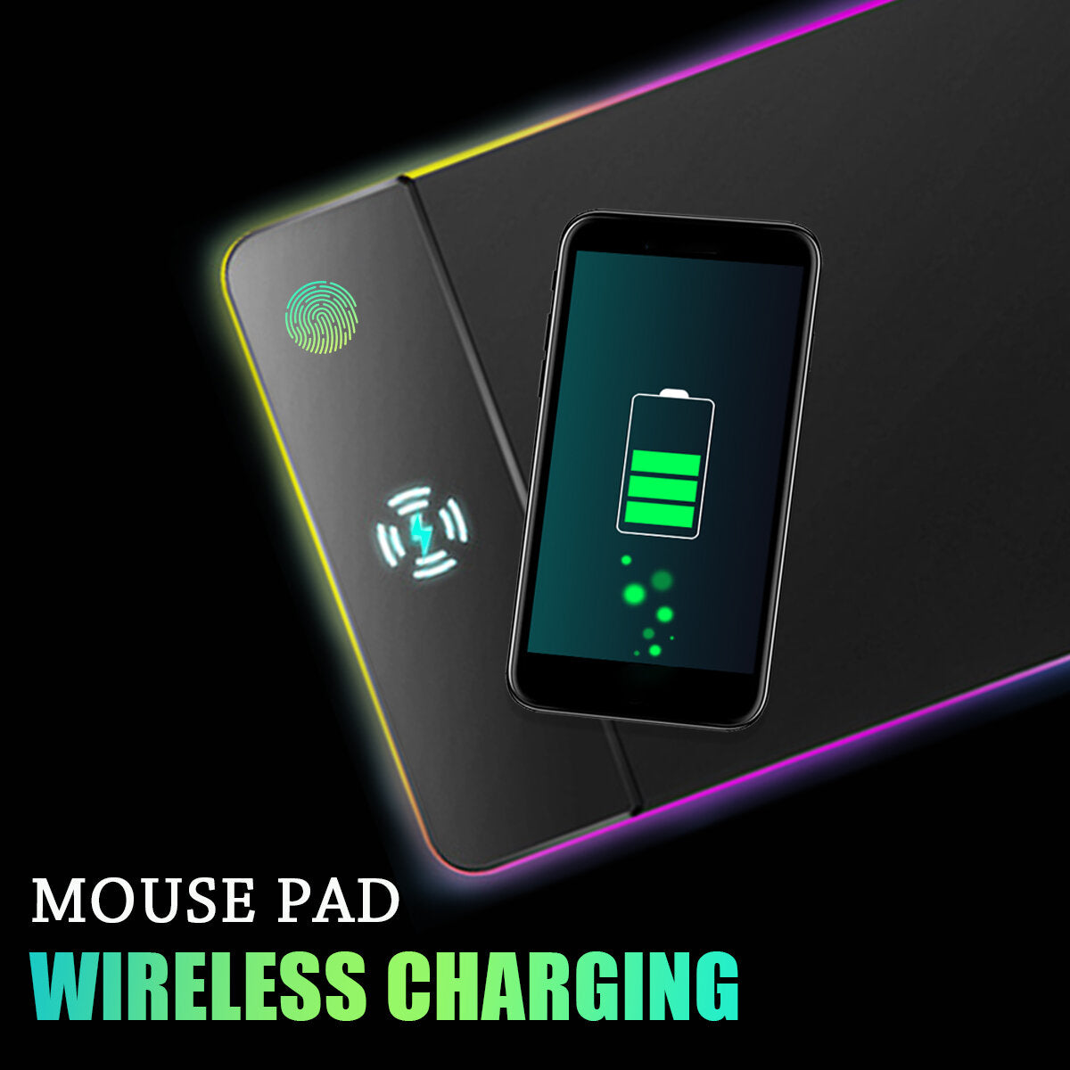 Charging Mouse Pad 15W/10W/7.5W/5W Mobile Phone RGB Gaming Mouse Pad
