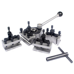 Ab European Style Lathe Quick Change Tool Post Holder16x16mm Tool Rest for 150-300mm Bed Swing
