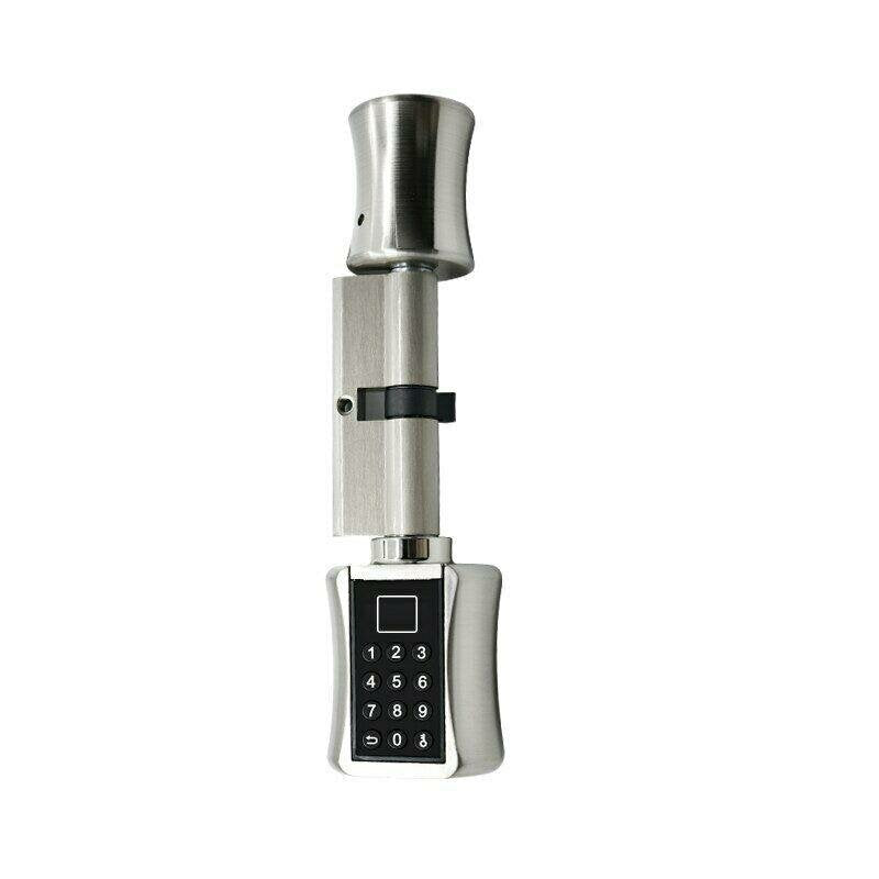 Smart Cylinder Lock Keyless Electronic Door Lock Digital Fingerprint Keypad Code Lock For Home Hotel Apartment