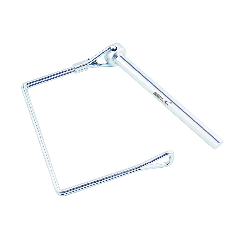 Spring Carbon Steel Square Shaft Locking Lock Pin Safety Coupler Retainer Farm Trailers Wagons Lawn Garden Auto Car Trailer