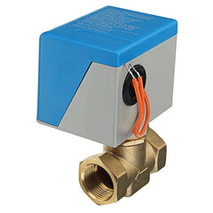 3/4" Motorized Electric Brass Globe Valves 2 Wire AC 220V Female Two Way Stop Valve