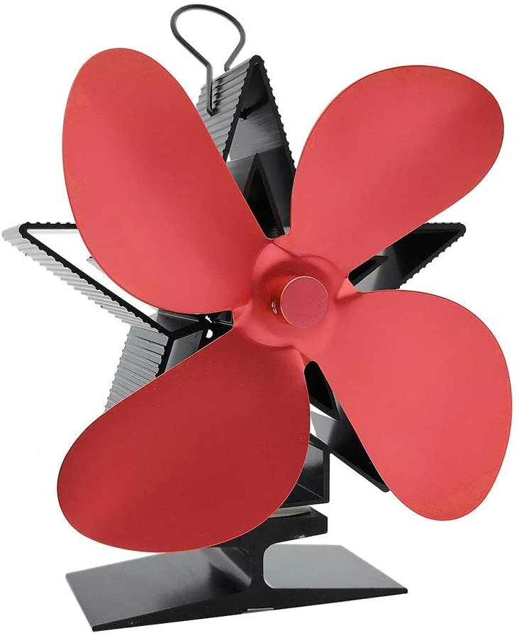 Fireplace 5 Blade Heat Powered Stove Fan komin Log Wood Burner Eco Friendly Quiet Fan Home Efficient Heat Distribution