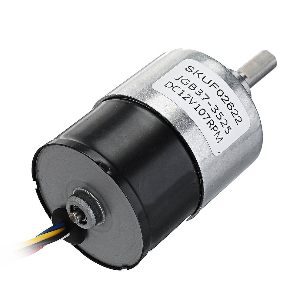 DC 12V Brushless Motor 107rpm Gear Reduction Motor 37MM Geared Motor