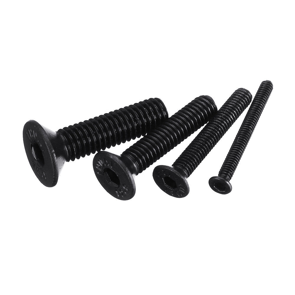 1060Pcs M2 M3 M4 M5 Carbon Steel Flat Head Countersunk Hex Socket Screw Hex Screw Metric 10.9 Grade