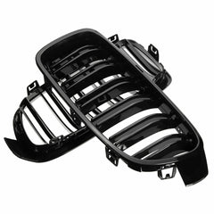 2PCS Gloss Black Front Car Grilles Automobile Auto
