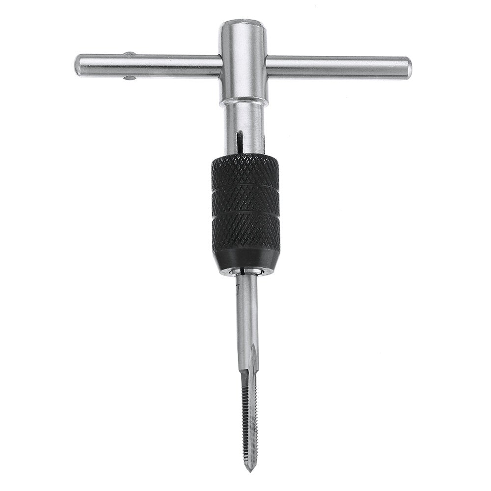6pcs M3-M8 Tap Drill Set T Handle Ratchet Wrench Machinist Tool With Screw Hand