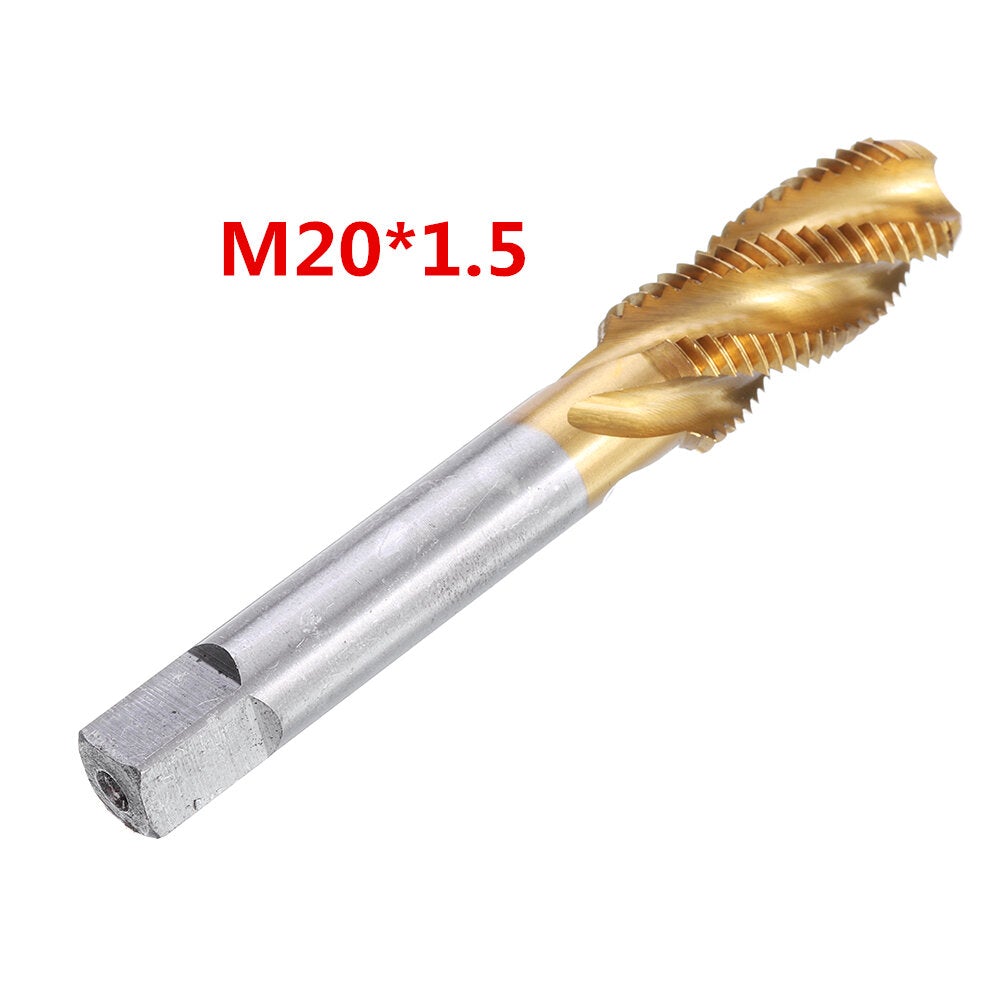 M12-20 HSS Titanium Coated Metric Spiral Fluted Machine Screw Hand Tap