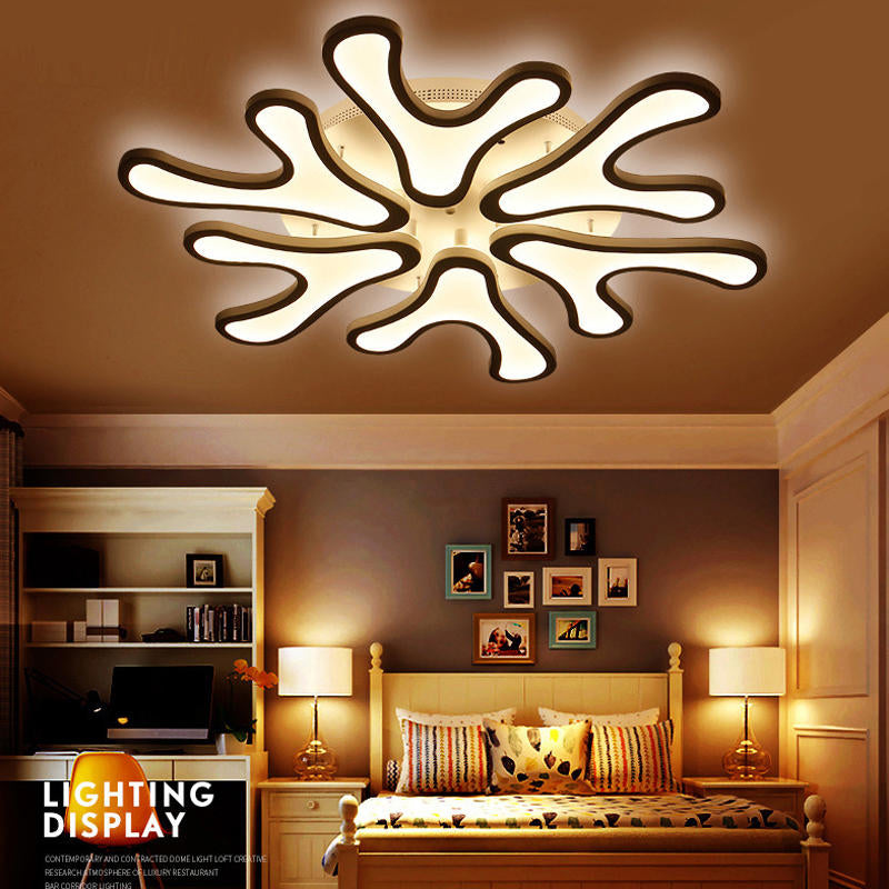 LED Modern Ceiling Light For Living Dining Room Bedroom Deer Antler Chandelier