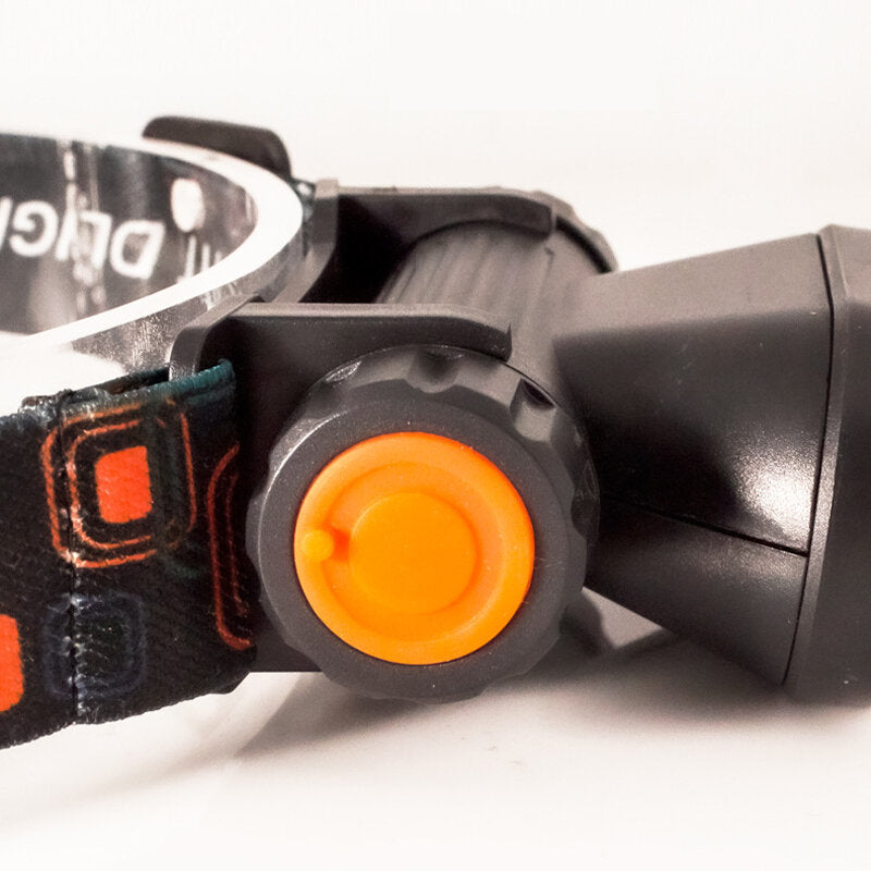 180 Adjustable Double LED Headlamp Strong Light Cycling Headlight Night Fishing Waterproof Flashlight USB Charging Warm / White Light