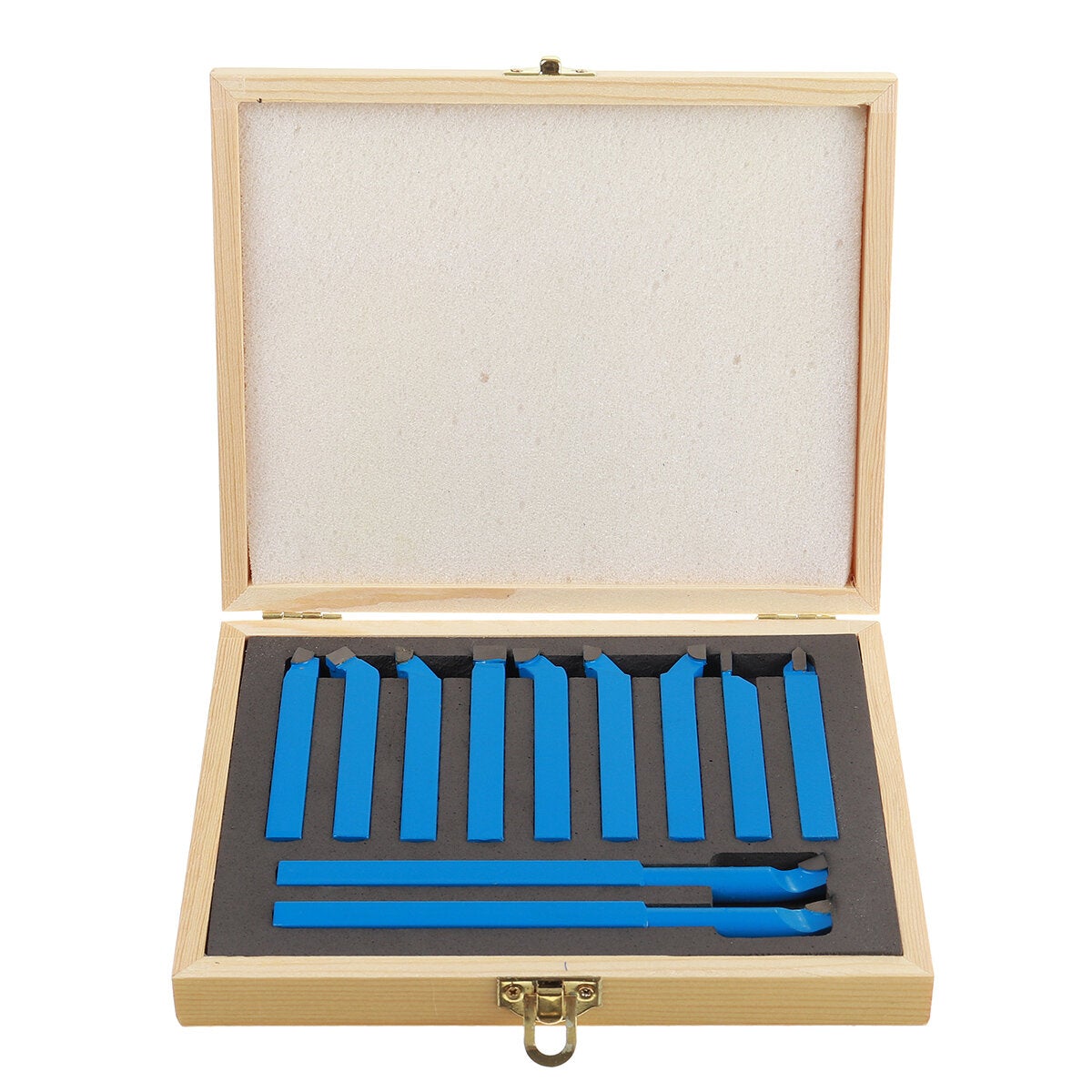 11pcs 8/10/12mm Carbide Lathe Tool Set Cutting Turning Boring CNC Bits