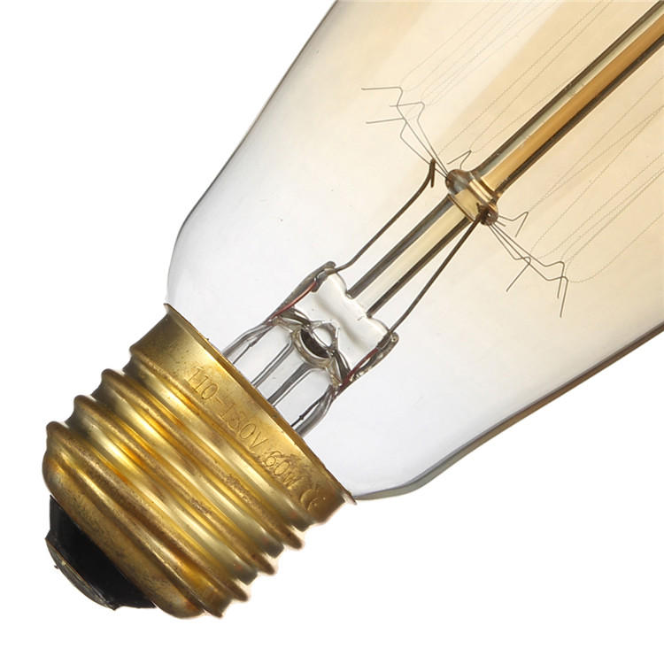 E27 60W Vintage Warm White Incandescent Antique Edison Light Bulb for Home Indoor AC110V 220V