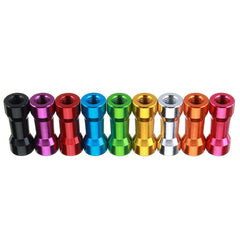 M3AS10 10Pcs M3 10mm Aluminum Alloy Standoff Spacer Round Column MultiColor Smooth Surface
