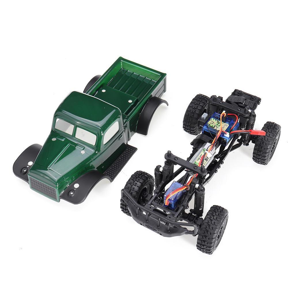 2.4G 4WD RC Car Electric Off-Road Full Proportional Crawler with LED Light RTR Model