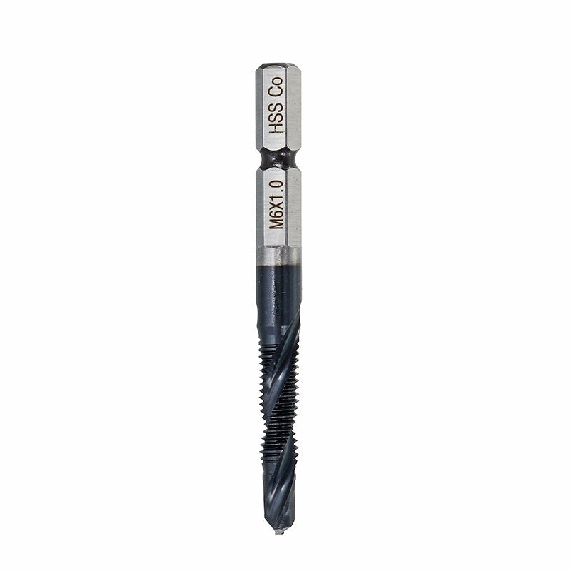 HRC89 M3-M10 Combination Drill Tap Bit Set TiAlN Coated Deburr Countersink Drill Bits