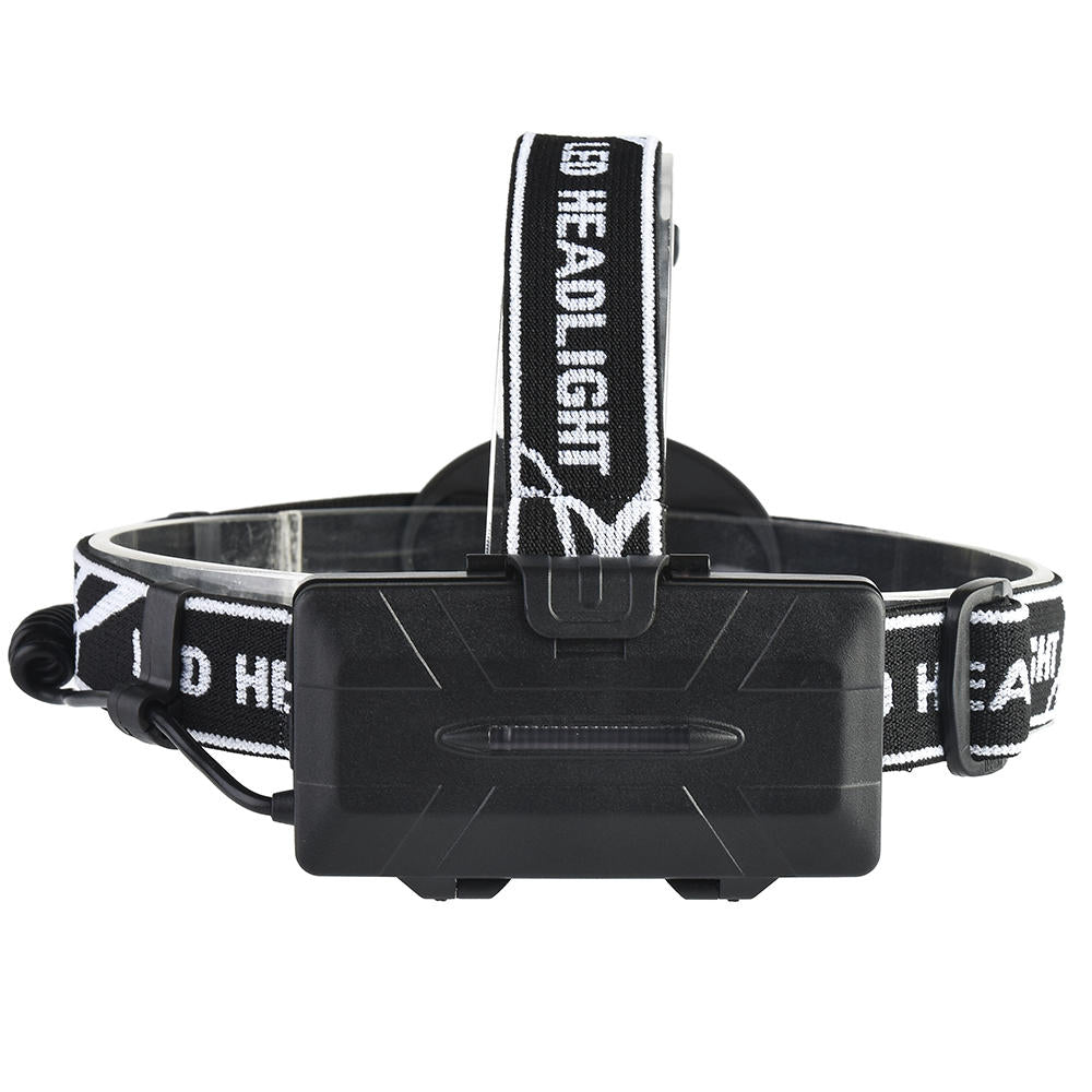 1900LM 6LED Smart Sensor Cycling Headlamp 5 Switch Modes 4xT6+2xCOB LED Red Warning Lig
