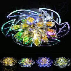 7.9" 20cm 5730 LED Crystal Ceiling Light Fixture Pendant Hallway Chandelier Lamp