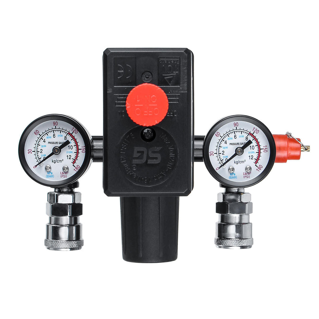 Air Compressor Pressure Switch Air Valve Manifold Compressor Control Regulator Gauges 220V/380V