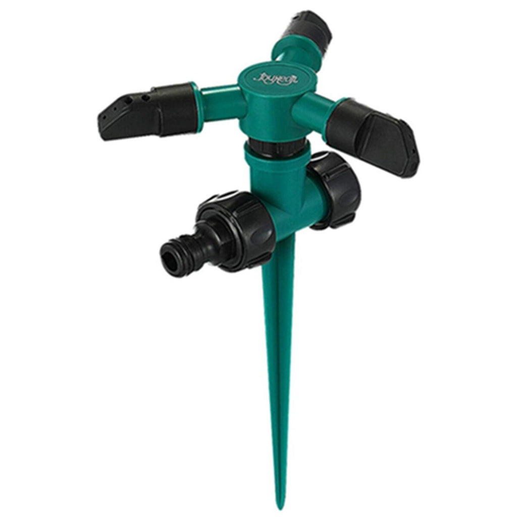 3-head 360 Angles Rotating Sprinkler With Support Rod Garden Lawn Automatic Irrigation Watering Systems Sprinkler