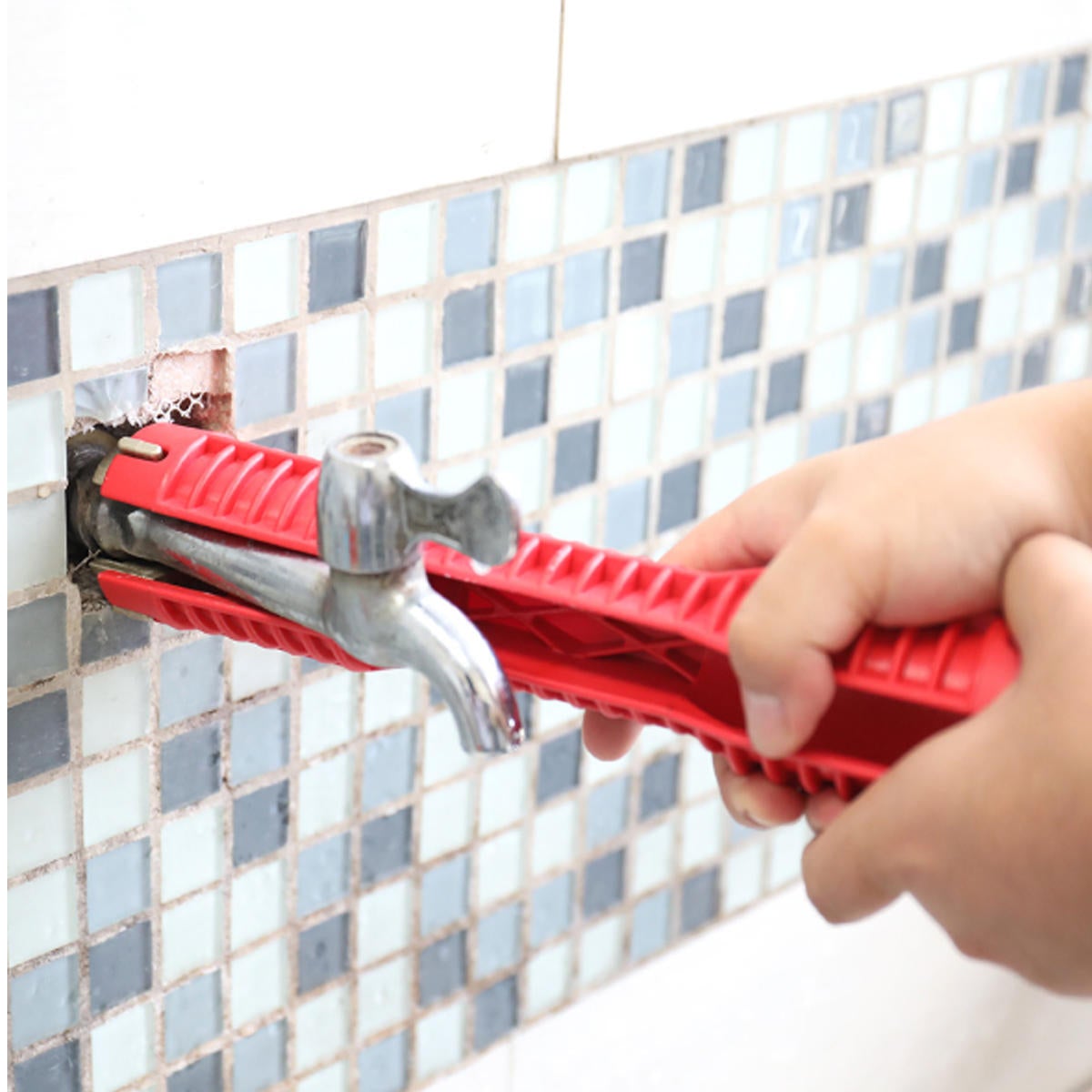 Multi-functional Double Head Sink Faucet Wrench Water Pipe Tubing Socket Wrench