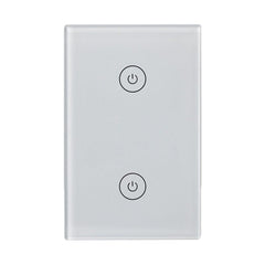 Smart US Dual Control Switch Multi-control 2Gang Switch Works with Amazon Alexa Google Home WiFi+RF433