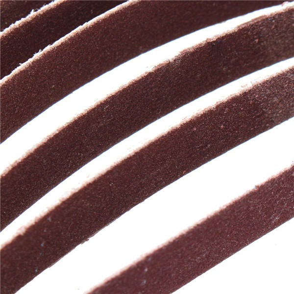 10pcs 10x600mm Sanding Belts 60-600 Grit Abrasive Tools